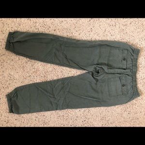 Gap army green jogger pants